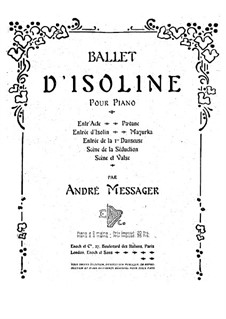 Isoline: Frangments for piano by Andre Messager