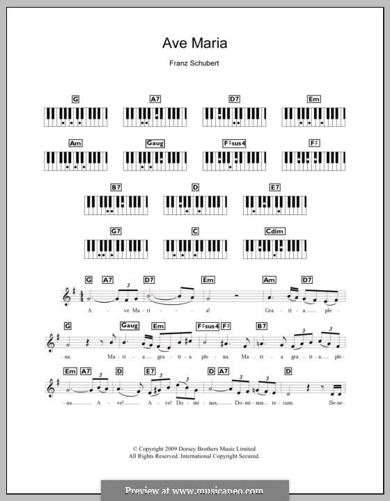 One instrument version: For keyboard by Franz Schubert