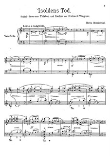 Isolde's Love Death: For piano. Version by Moszkowski by Richard Wagner