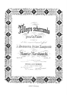 Allegro Scherzando, Op.20: For piano by Moritz Moszkowski