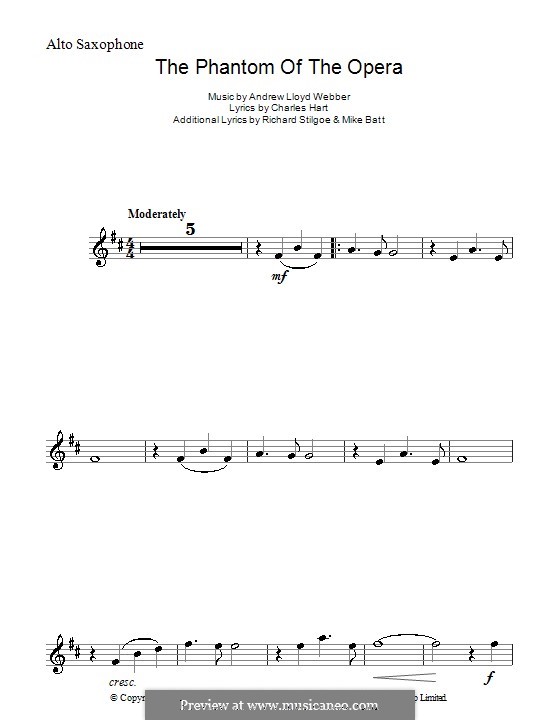 phantom ship alto sax sheet music
