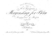Otte Morgensange for börn (Eight Morning Songs for Children): Otte Morgensange for börn (Eight Morning Songs for Children) by Christopher Ernst Friedrich Weyse
