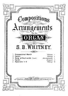 Pastorale in G Major: Pastorale in G Major by Samuel Brenton Whitney