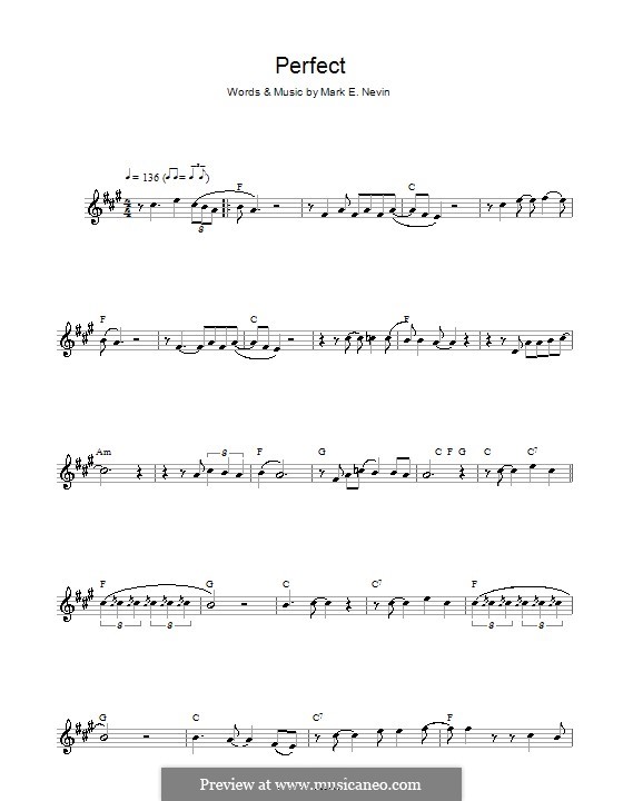 Perfect (Fairground Attraction): For alto saxophone by Mark E. Nevin
