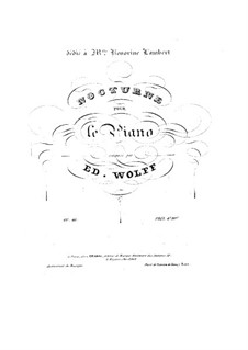 Nocturne in A Flat Major, Op.46: For piano by Edouard Wolff