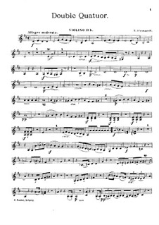 Double Quartet in D Major: Violin IIb part by Nikolay Afanasyev