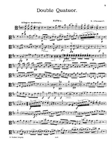 Double Quartet in D Major: Viola I part by Nikolay Afanasyev
