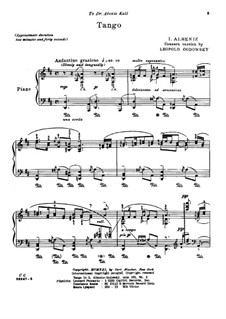 No.2 Tango: Concert version by Isaac Albéniz