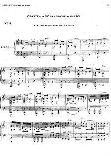 Symphony No.36 in E Flat Major, Hob.I/36: Andante. Version for piano by Joseph Haydn