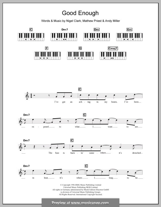 Good Enough Dodgy By A Miller M Priest N Clark On MusicaNeo