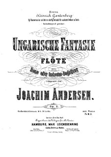 Hungarian Fantasia, Op.2: Parts by Joachim Andersen