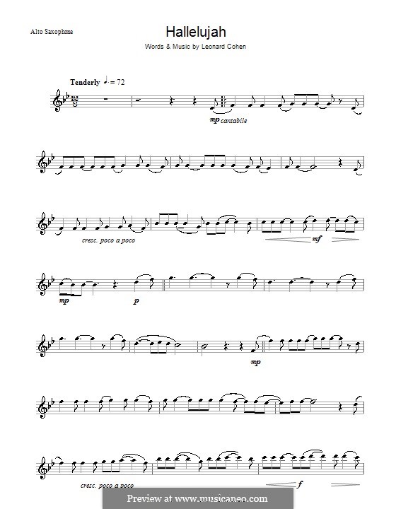 hallelujah by l cohen sheet music on musicaneo hallelujah sheet music