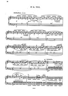 Raphael, Op.37: No.4 Trio, for piano by Anton Arensky