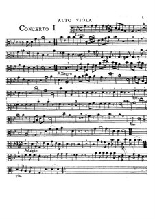 Six Concertos, Op.2: Alto viola part by Charles Avison