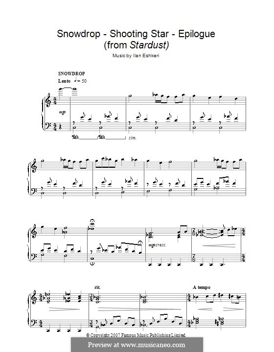 Snowdrop / Shooting Star / Epilogue (from Stardust): Snowdrop / Shooting Star / Epilogue (from Stardust) by Ilan Eshkeri