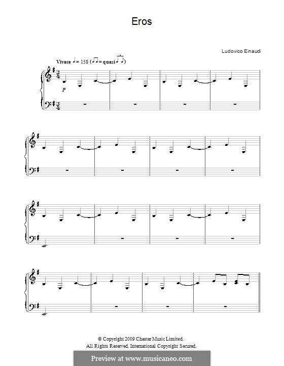 Eros: For piano by Ludovico Einaudi
