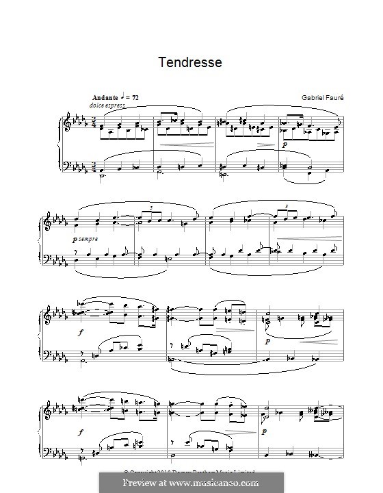 Tendresse: Tendresse by Gabriel Fauré