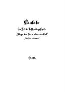 Singet dem Herrn ein neues Lied, BWV 190: Full score by Johann Sebastian Bach