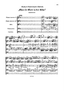 Ehre sei Gott in der Höhe, BWV 197a: Ehre sei Gott in der Höhe by Johann Sebastian Bach