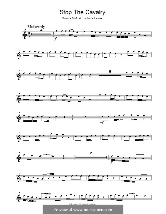Stop the Cavalry: For flute by Jona Lewie
