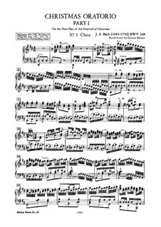 Complete set: Arrangement for choir and piano by Johann Sebastian Bach