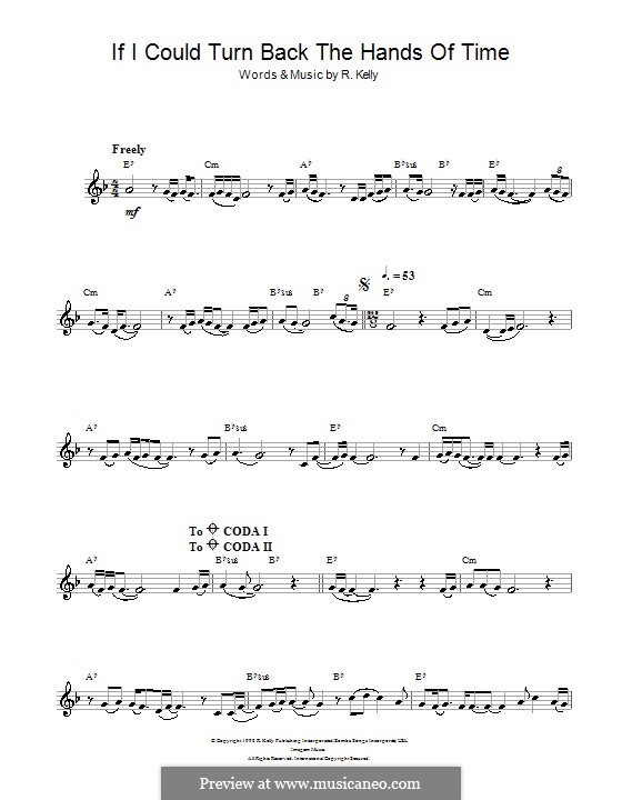 If I Could Turn Back the Hands of Time: For clarinet by Robert Kelly