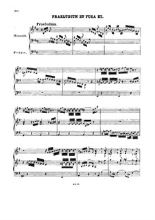 Prelude and Fugue No.3 in E Minor, BWV 533: For organ by Johann Sebastian Bach