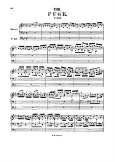 Fugue in G Minor 'Little', BWV 578: For a single performer by Johann Sebastian Bach
