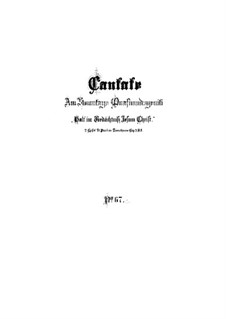 Halt im Gedächtnis Jesum Christ (Hold in Remembrance Jesus Christ), BWV 67: Full score by Johann Sebastian Bach