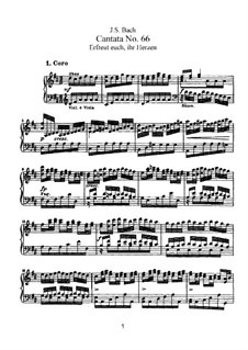 Erfreut euch, ihr Herzen (Rejoice, You Hearts), BWV 66: Arrangement for voices and piano by Johann Sebastian Bach