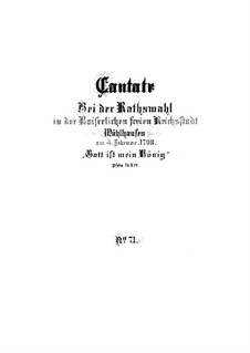 Gott ist mein König (God is My King), BWV 71: Full score by Johann Sebastian Bach