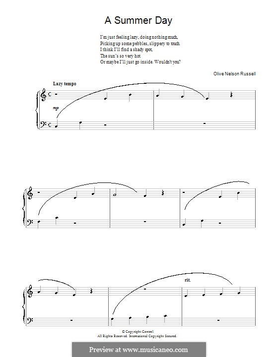 A Summer Day: A Summer Day by Olive Nelson Russell