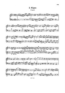 Gigue in F Minor, BWV 845: Gigue in F Minor by Johann Sebastian Bach