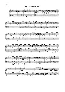 Prelude and Fugue No.12 in F Minor, BWV 881: For harpsichord by Johann Sebastian Bach