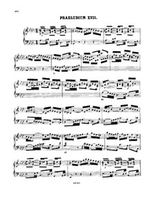 Prelude and Fugue No.17 in A Flat Major, BWV 886: For harpsichord by Johann Sebastian Bach