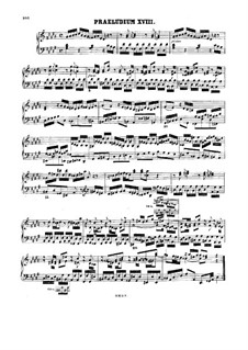 Prelude and Fugue No.18 in G Sharp Minor, BWV 887: For harpsichord by Johann Sebastian Bach