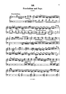 Prelude and Fugue in A Minor, BWV 894: For harpsichord by Johann Sebastian Bach