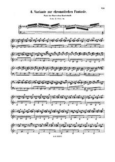 Chromatic Fantasia in D Minor, BWV 903a: For harpsichord by Johann Sebastian Bach