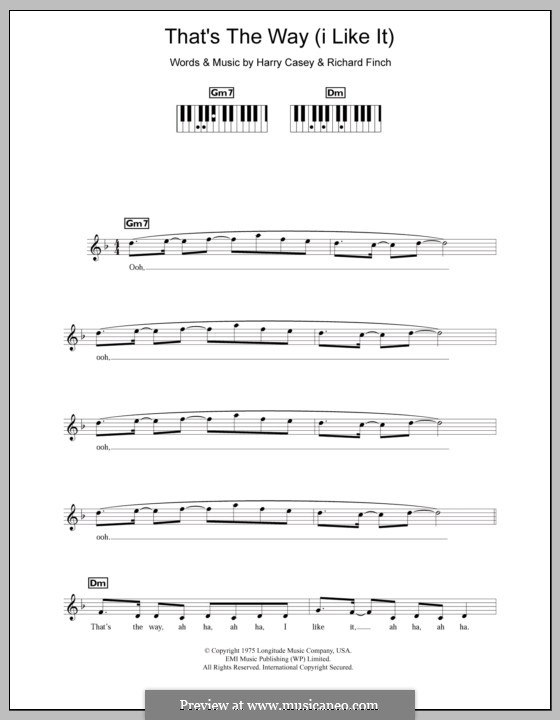 That's The Way (I Like It) Sheet Music