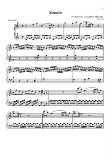 Sonata for Piano No.16 in C Major, K.545: With fingering by Wolfgang Amadeus Mozart