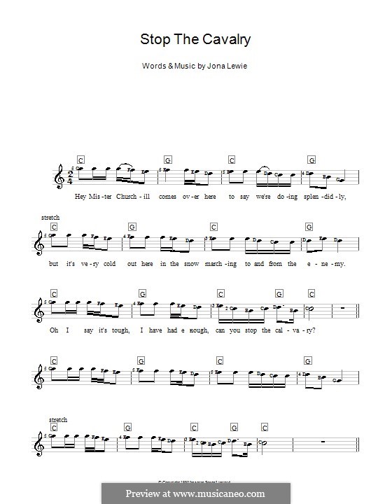 Stop the Cavalry: For keyboard by Jona Lewie