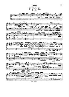 Fugue in A Minor, BWV 947: For harpsichord by Johann Sebastian Bach