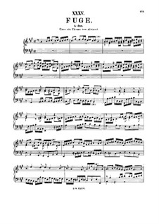 Fugue in A Major on Theme by Albinoni, BWV 950: For harpsichord by Johann Sebastian Bach