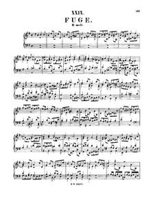 Fugue in E Minor, BWV 945: For a single performer by Johann Sebastian Bach