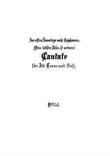 Mein liebster Jesus ist verloren, BWV 154: Full score by Johann Sebastian Bach