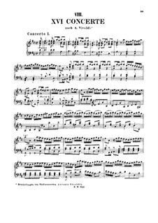 Concerto for Keyboard in D Major, BWV 972: For a single performer by Johann Sebastian Bach