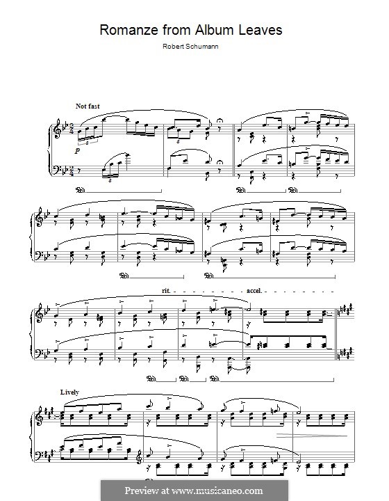 Album Leaves, Op.124: No.11 Romance by Robert Schumann