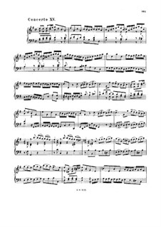 Concerto for Keyboard in G Major, BWV 986: Concerto for Keyboard in G Major by Johann Sebastian Bach