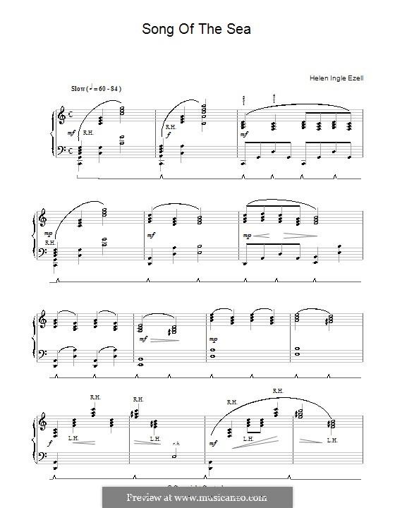 song of the sea by h i ezell sheet music on musicaneo song of the sea sheet music