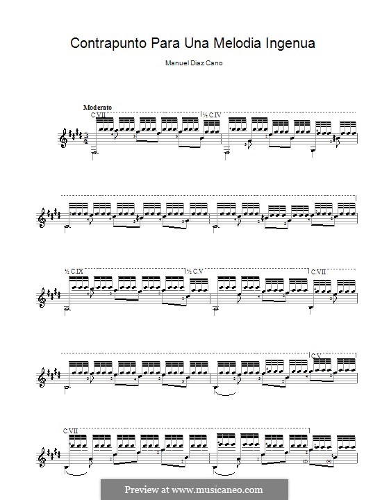 Contrapunto para una melodia ingenua: Contrapunto para una melodia ingenua by Manuel Diaz Cano